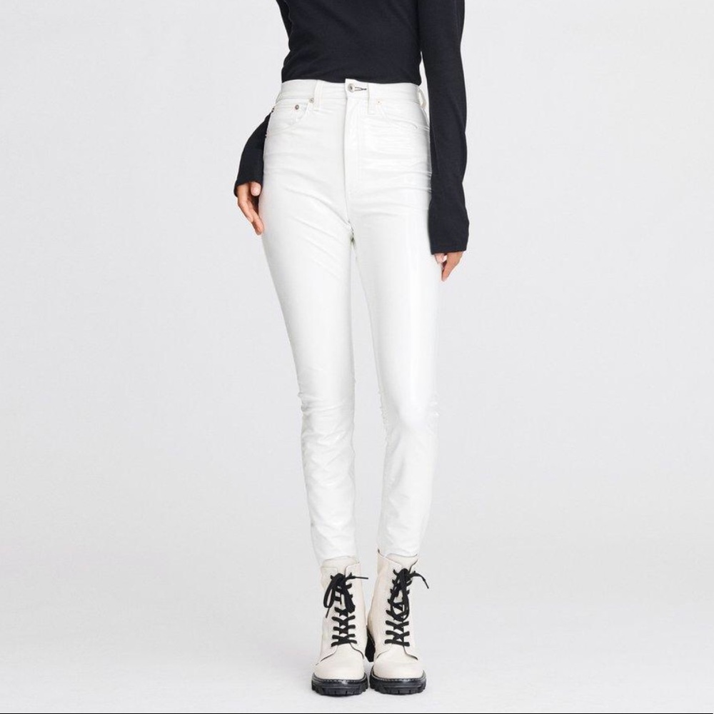 FINAL.NWT Rag and Bone High Waisted Vinyl Pant